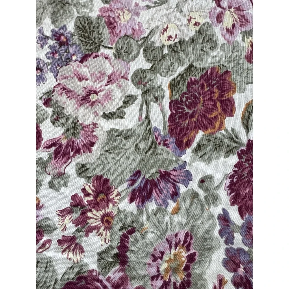 VTG Chaps Home Ralph Lauren Floral Tablecloth 58X98 Oblong Rose CottageCore EUC